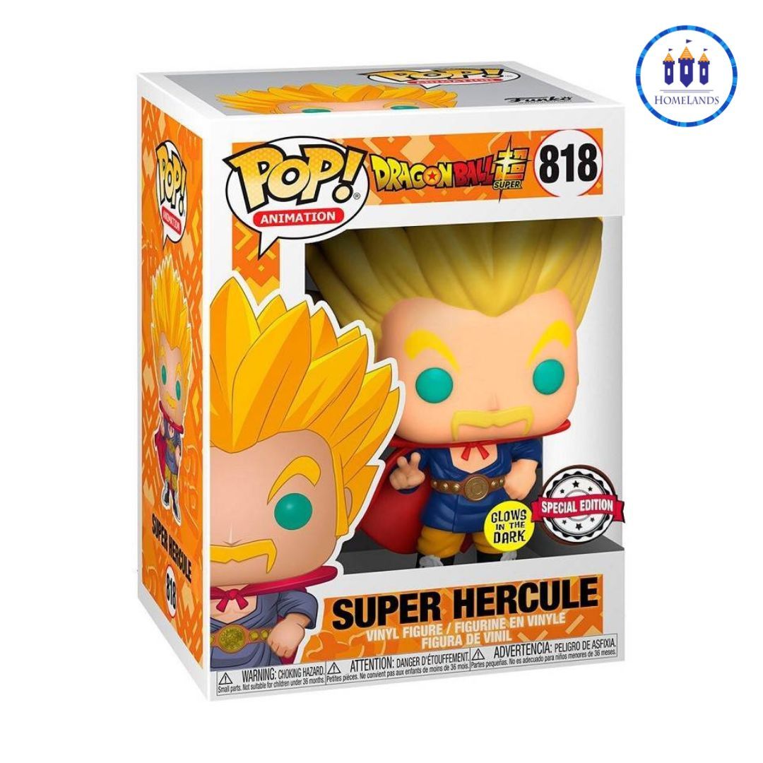 FUNKO POP SUPER HERCULE - GLOWS IN THE DARK - SPECIAL EDITION - DRAGON BALL SUPER 818