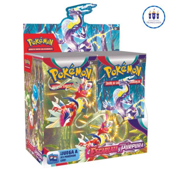 *Pokémon TCG - Escarlata y Purpura - Caja de Sobres - Español - Homelands