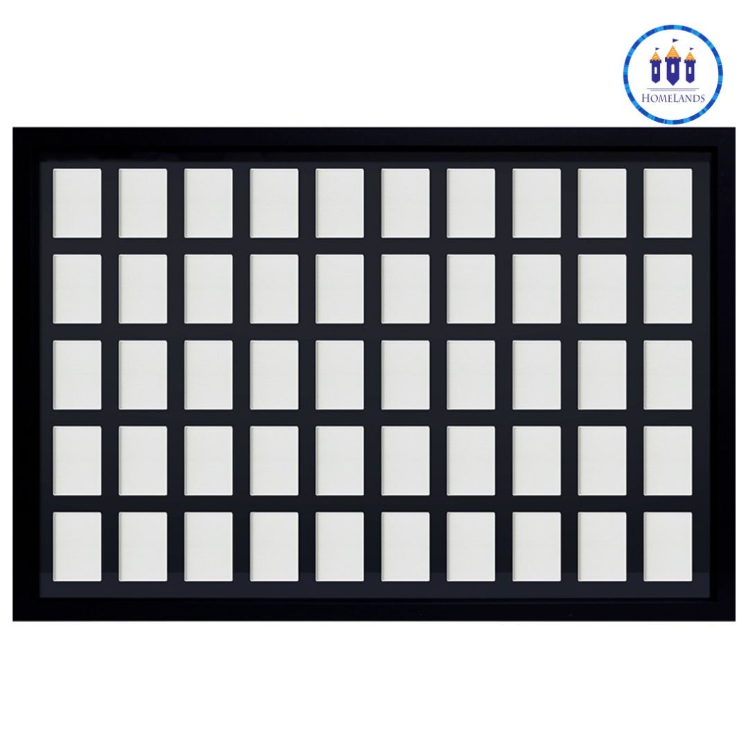 TRADING CARD COLLECTOR FRAME 50 POSITION BLACK - Imagen 2