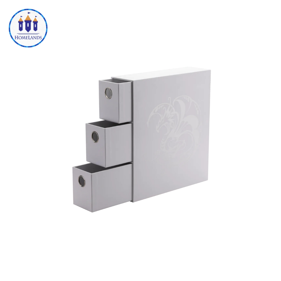FORTRESS - WHITE - CARD DRAWERS - DRAGON SHIELD