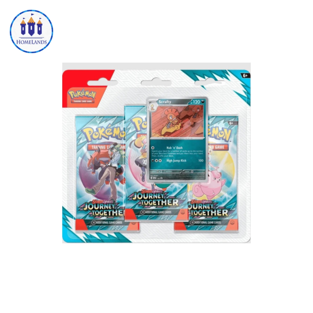 PKM - Scarlet & Violet 9 - Journey Together 3-Pack Blister Display