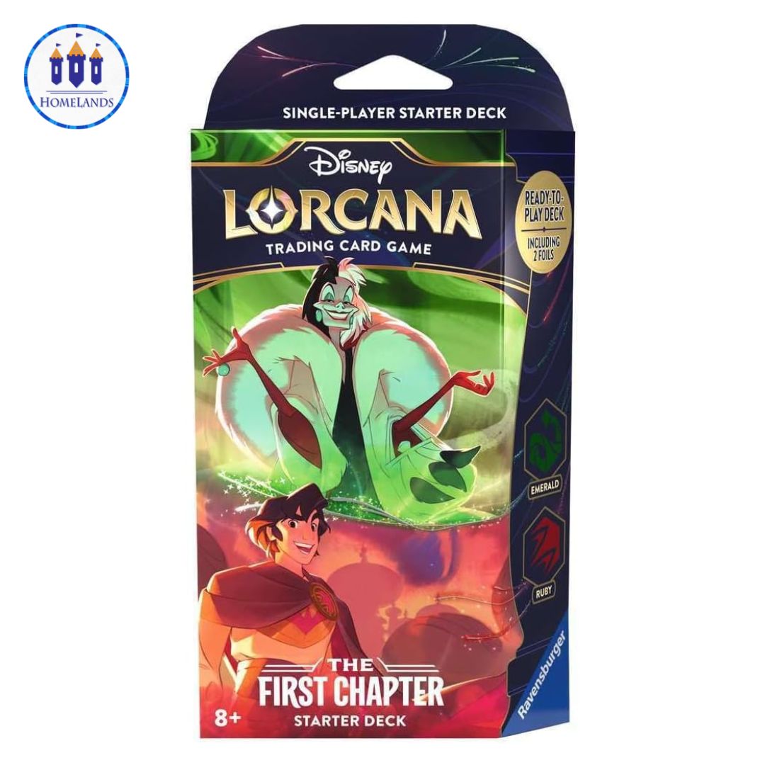 LORCANA - STARTER DECK - THE FIRST CHAPTER EMERALD-RUBY
