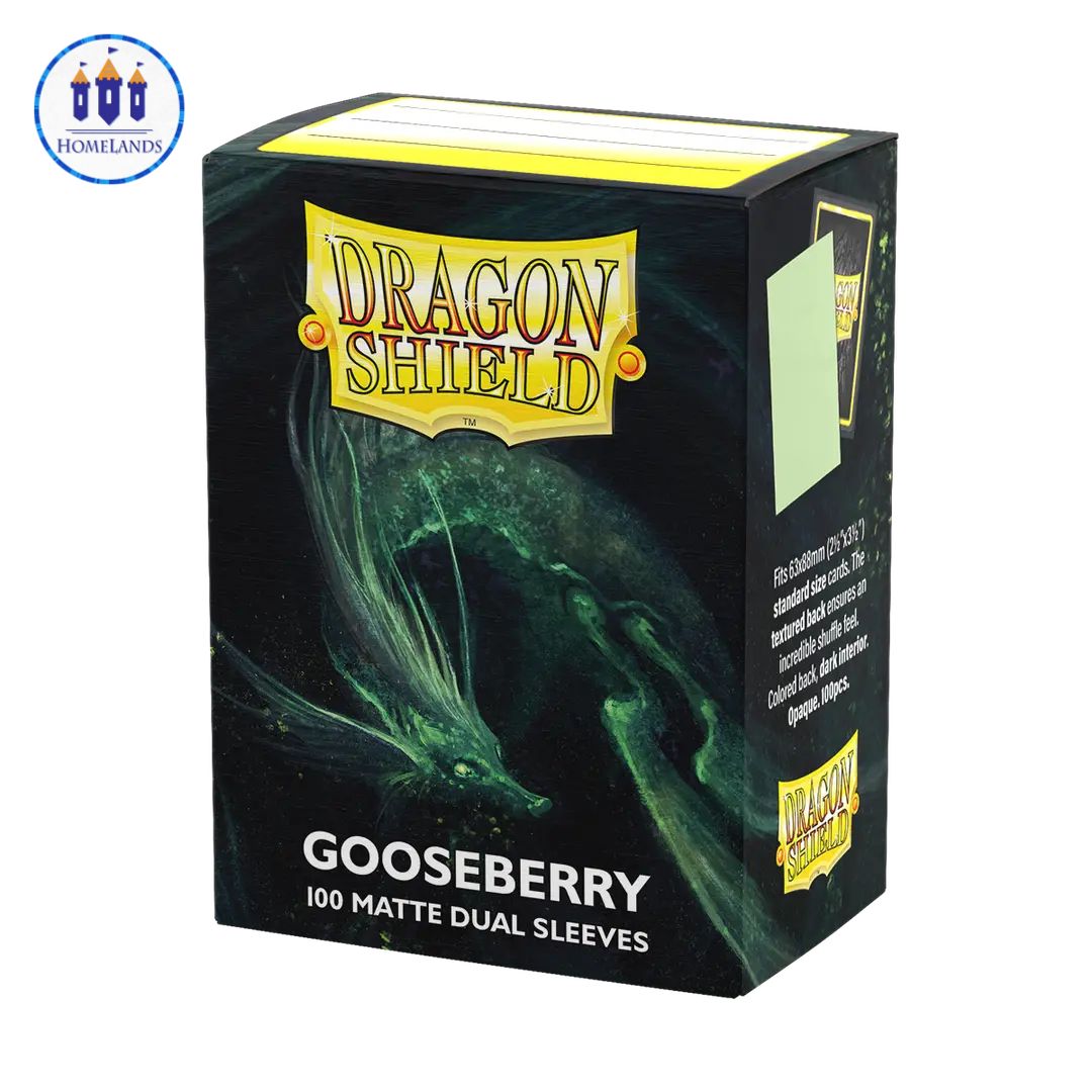 Dragon Shield - Standard Size - 100 Matte Dual Sleeves - Gooseberry