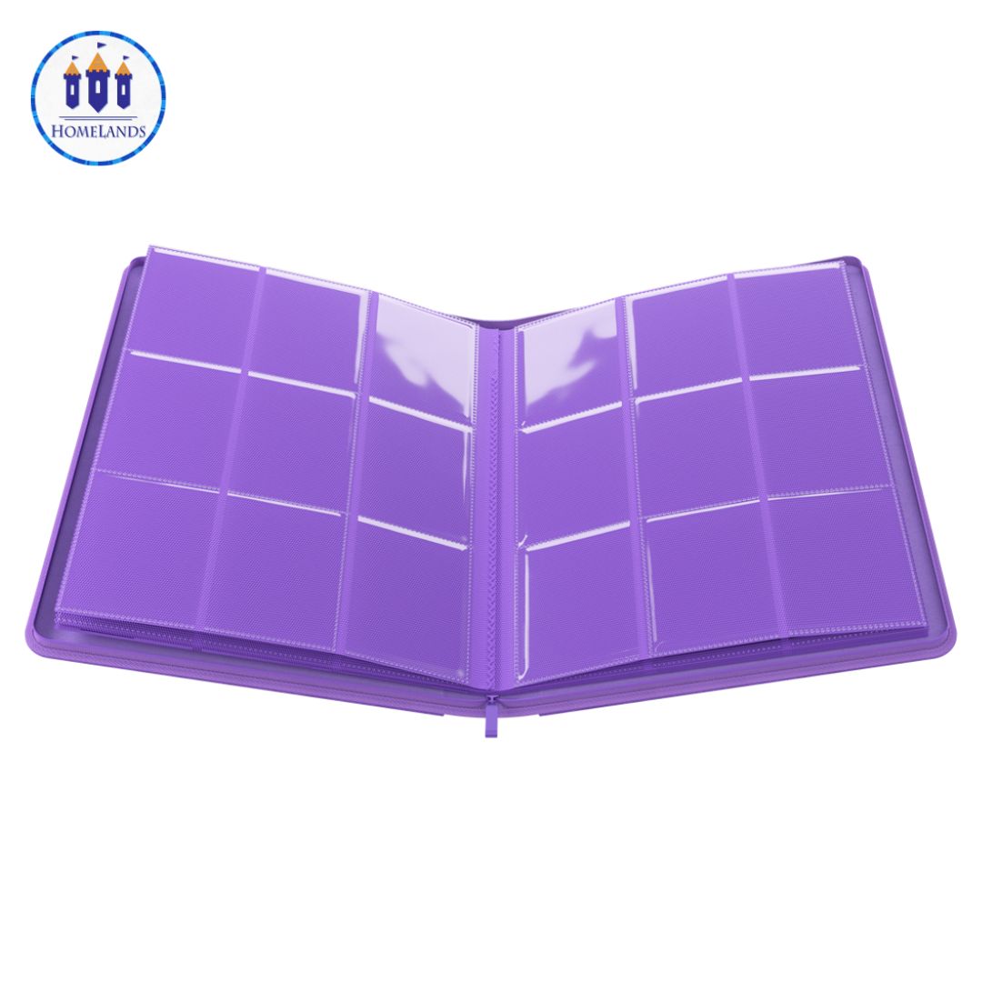 Zip-Up Album - 18 Pocket - Purple - Imagen 2