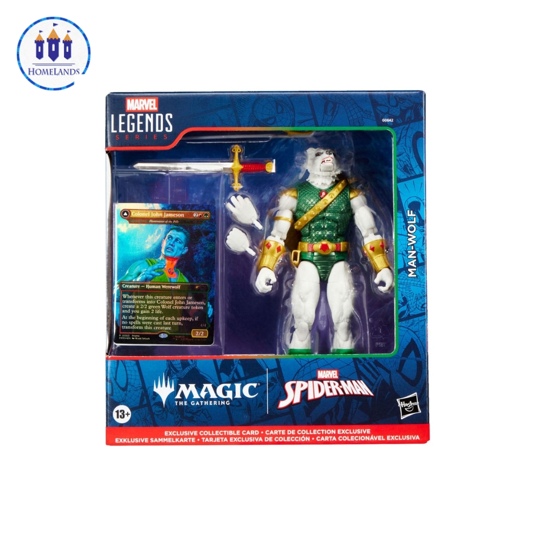 Marvel Legends Magic: The Gathering Figura Man-Wolf (con carta exclusiva metalizada) 15 cm