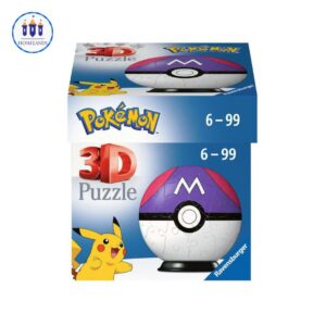 Pokémon Puzzle 3D Pokéballs: Master Ball (55 piezas)