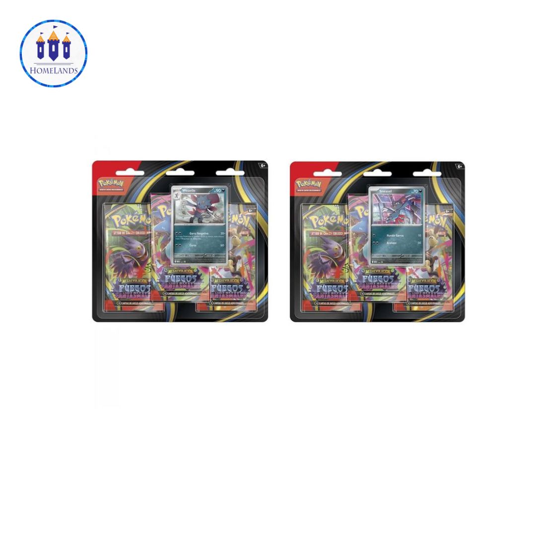 POKEMON FUEGOS FANTASMALES PACK 3 SOBRES (ESP)