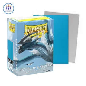 DRAGON SHIELD 100 MATTE DUAL SLEEVES - SKY BLUE & SILVER