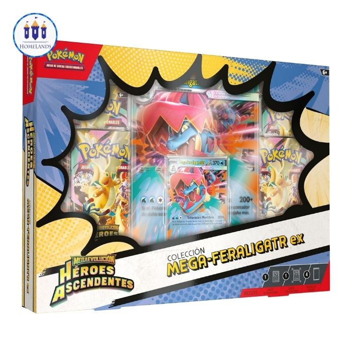 Pokémon - Héroes Ascendentes - Colección Mega-Feraligatr EX - ES