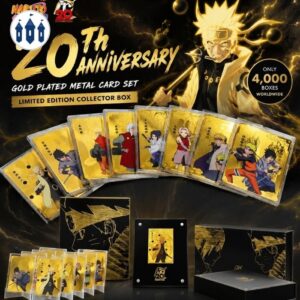 ⭐ Naruto - 20th Anniversary 24K Gold-Plated Card Gift Box ⭐