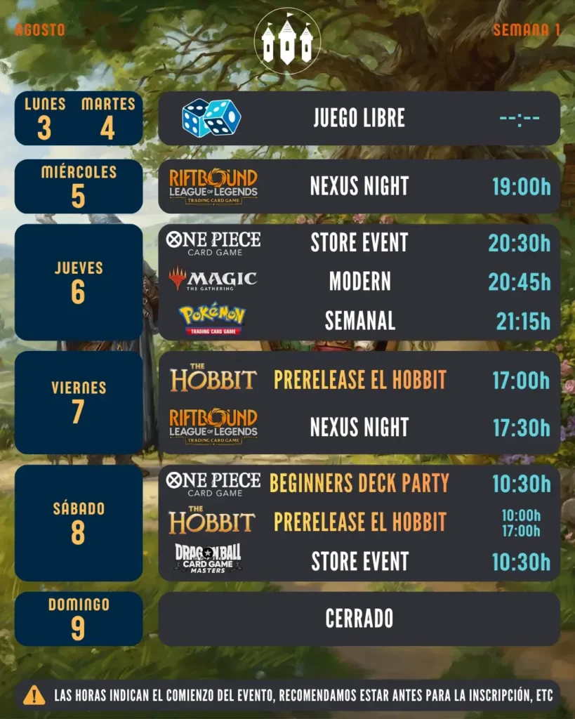 AGOSTO - SEMANA 1