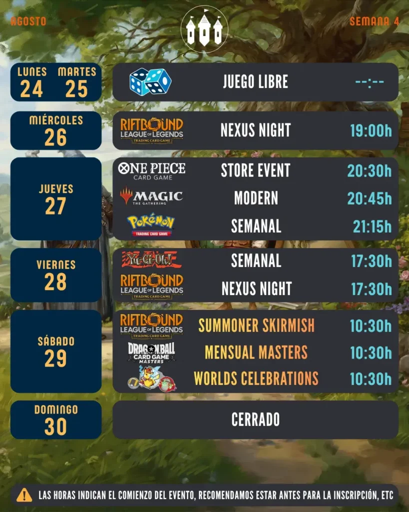 AGOSTO - SEMANA 4