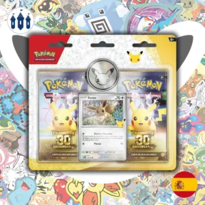 Pokémon 30 Aniversario - Blíster de 2 sobres de mejora con moneda - 🇪🇸