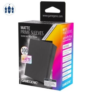 Gamegenic - Matte Prime Sleeves Black 66x91