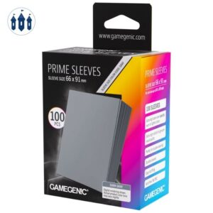 Gamegenic - Prime Sleeves Dark Gray 66x91